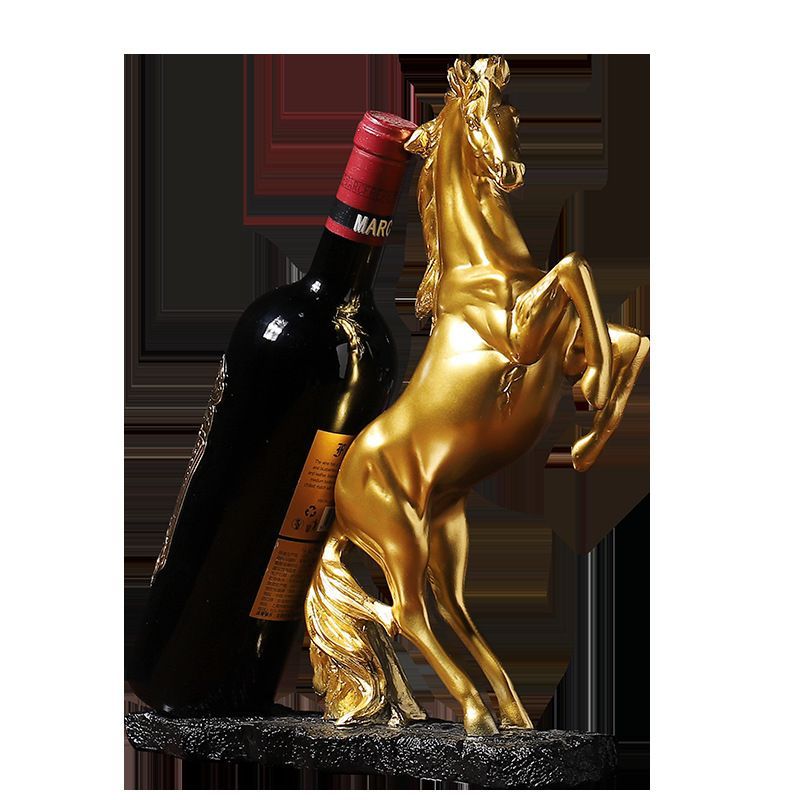 Majestic Golden Horse Elegance Sculpture