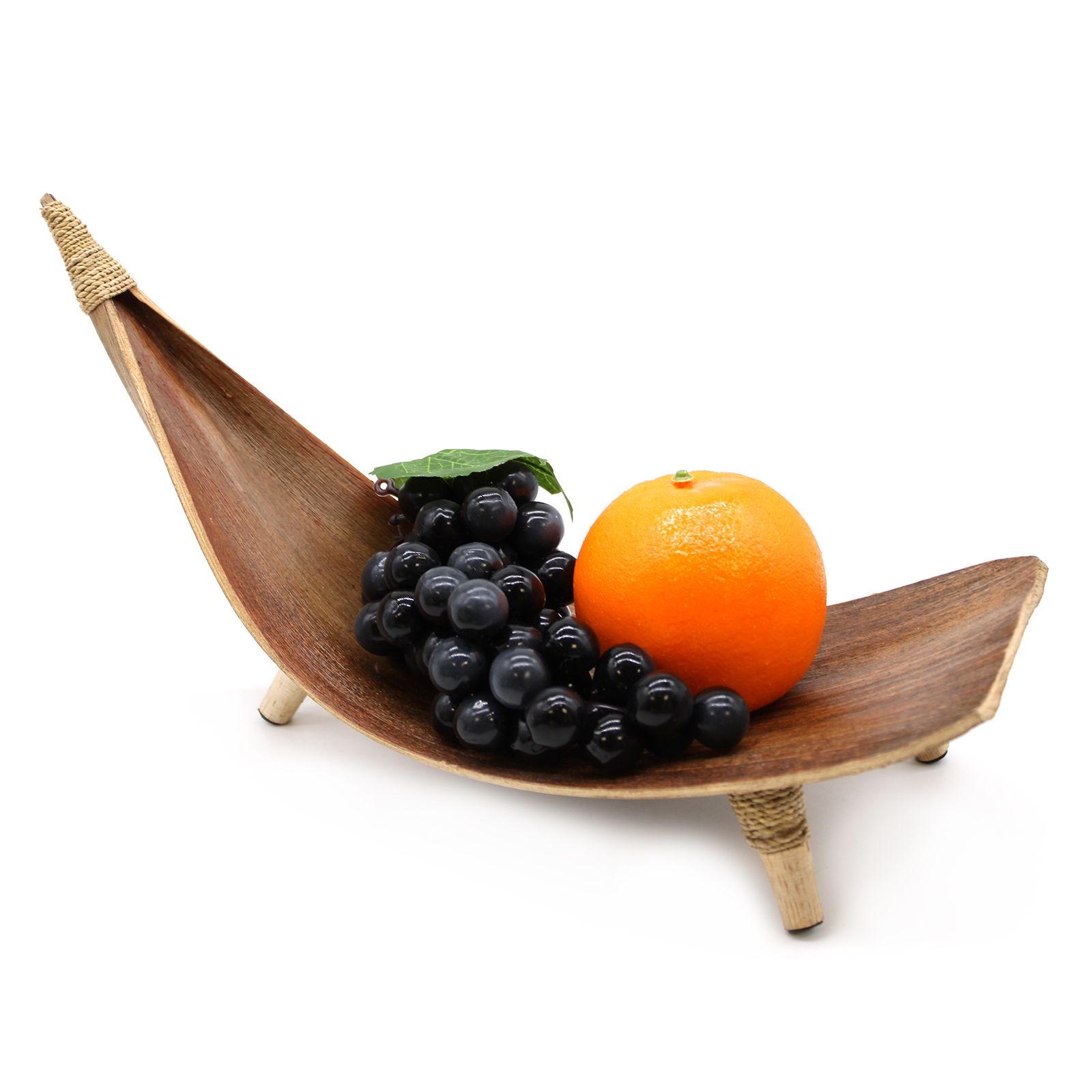 Orion Coconut Leaf Bowl Trio – Natural Orion Handcrafted Coconut Leaf Bowl Trio in natural finish