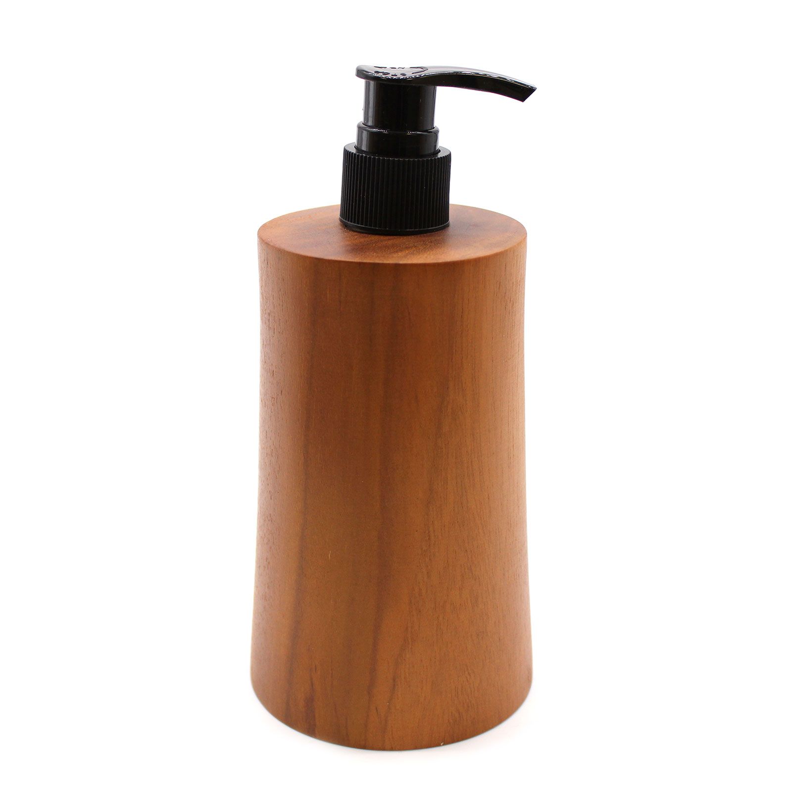 Orion Teakwood Soap Dispenser – Taper Orion Handcrafted Teakwood Soap Dispenser, tapered design