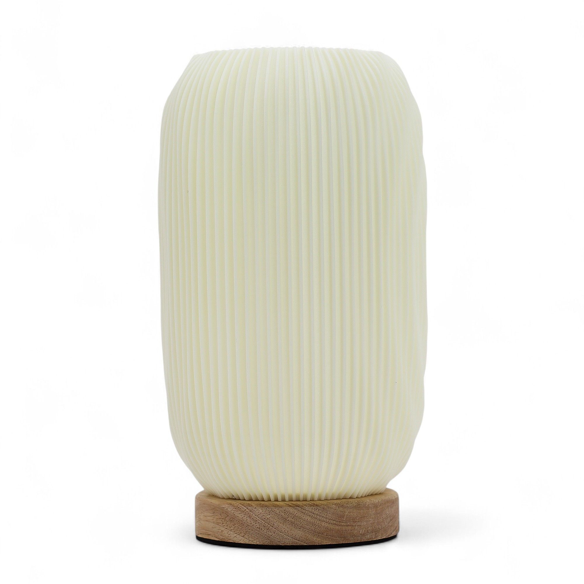 Orion New Wave Sculptural Table Lamp Modern Twisted ribbed design warm glow